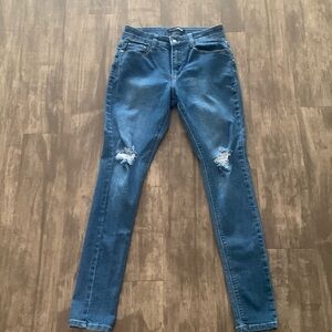 Medium wash booty lifting jeans